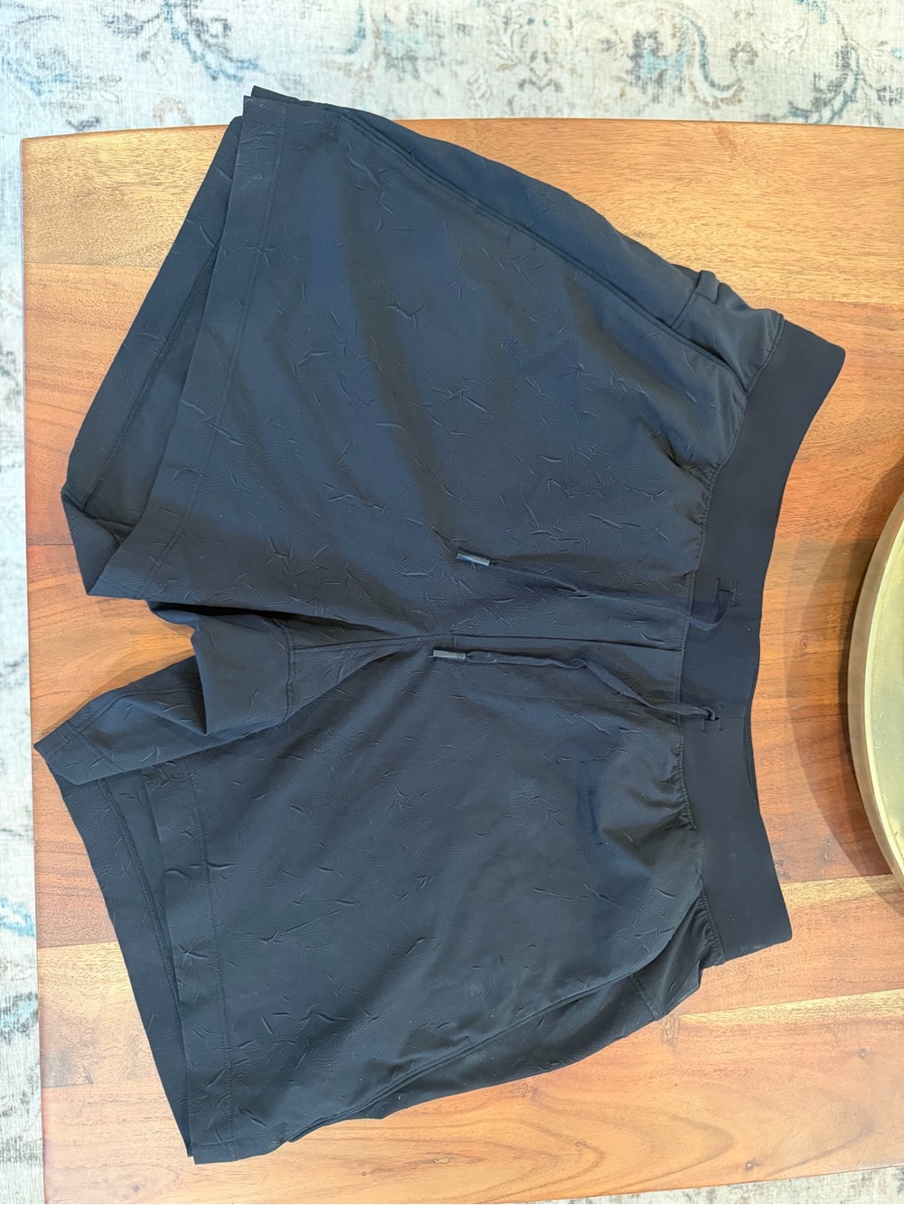 lululemon athletica Black Women's Athletic Shorts with Drawstring Waist